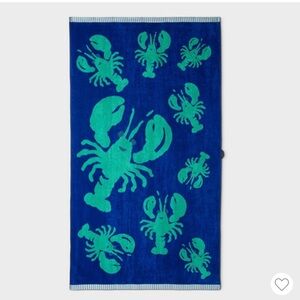 Roller Rabbit x Target Blue and Green Lobster Beach Towel